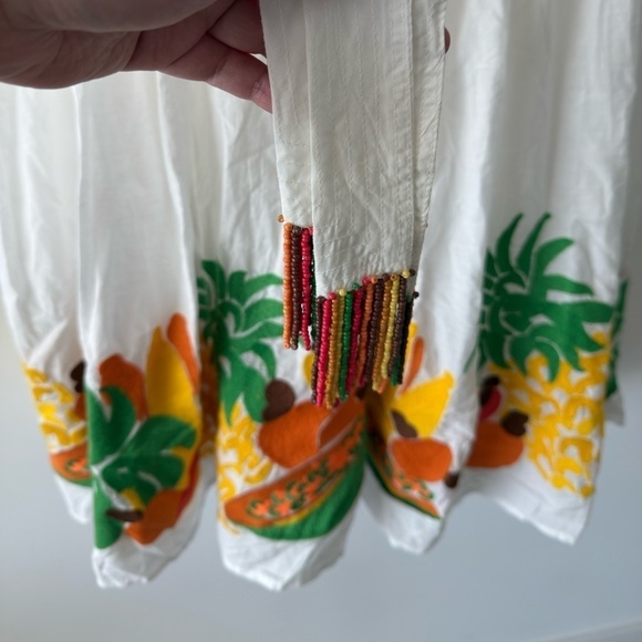 FARM RIO Embroidered Fruits Bow Midi Skirt - Picture 5 of 8